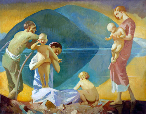 “Motherhood” by Jean McLane (1878 – 1964), 20th century