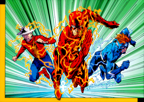 dailydccomics:  Wally & the Flash family