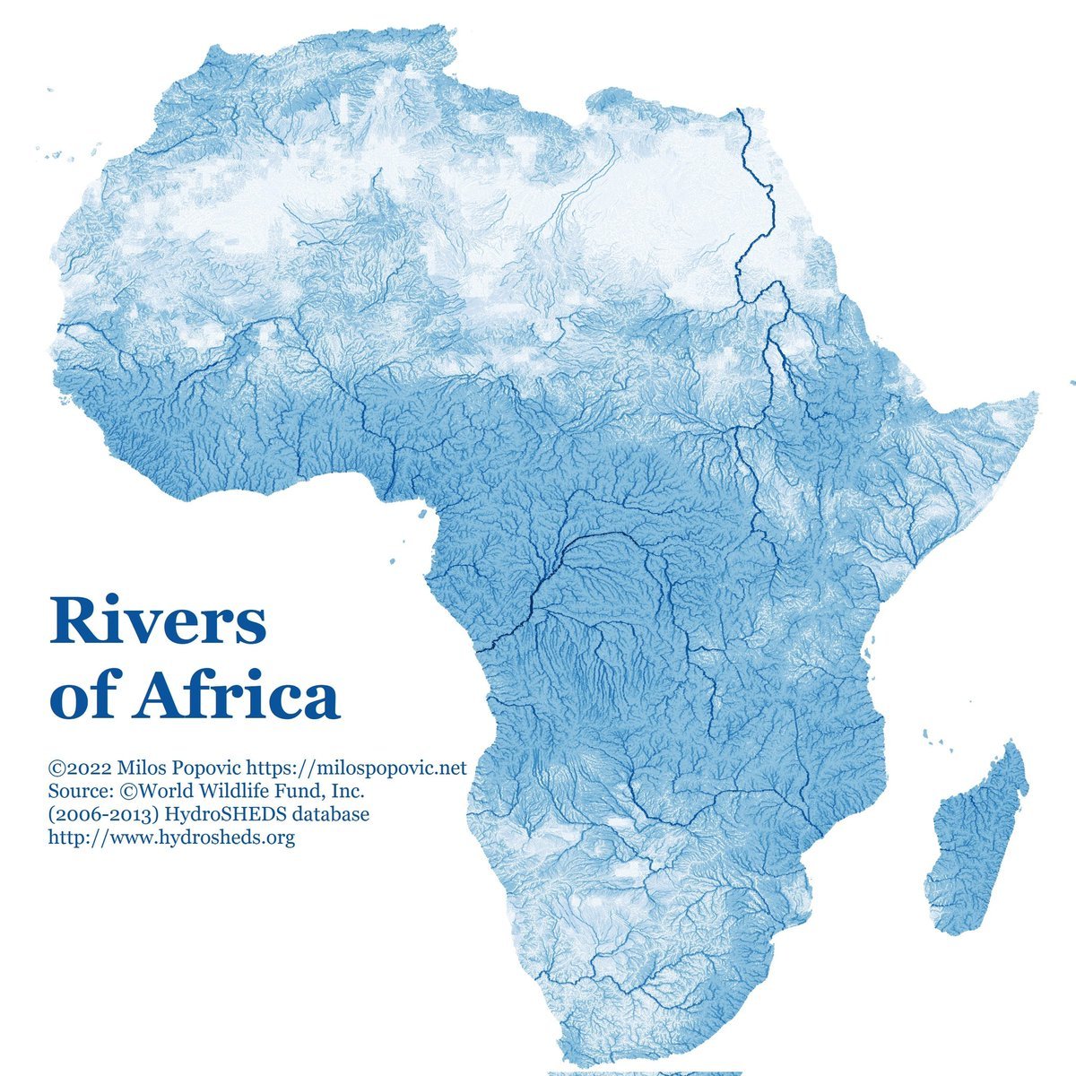 Rivers Of Africa Tutorial On Mapping Rivers In Maps On The Web A58e5aadbe558b44d219c6fcac2c8a20106eba72