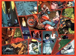 ungoliantschilde:end papers from the Japanese edition of AKIRA, written and illustrated by the Master of Manga: Otomo Katsuhiro.