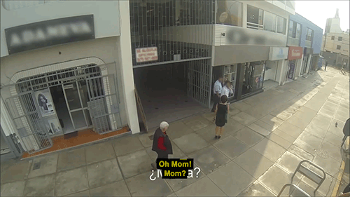 youngbadmanbrown:sourcedumal:huffingtonpost:  When Street Harassers Realize The Women They’re Catcalling Are Their Moms In Disguise  If you’ve ever wanted to tell a street harasser to stick it where the sun don’t shine, but couldn’t find the
