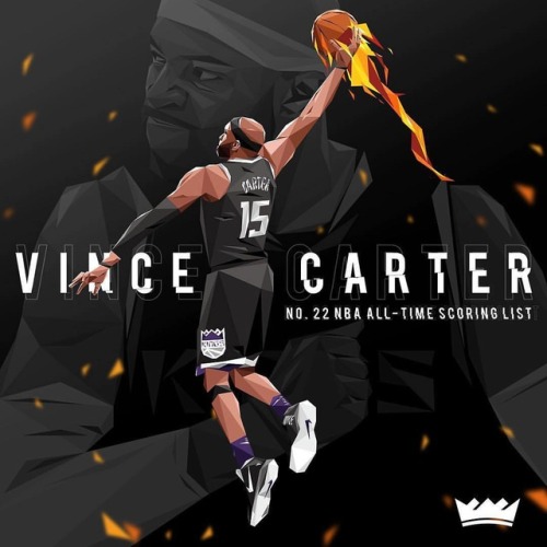 Congrats to Vince Carter on moving up to the No. 22 spot on the @nba all-time scoring list!  Thank y