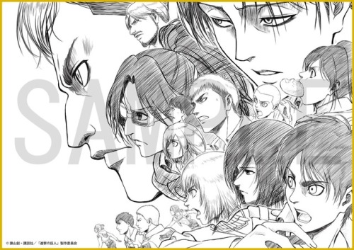 fuku-shuu:  SnK Dedication Post: Asano Kyoji’s Exhibition-Exclusive Illustrations In addition to exclusive bookmarks, SnK Chief Animation Director/Character Designer Asano Kyoji started releasing exclusive, original SnK illustrations since 2016. They