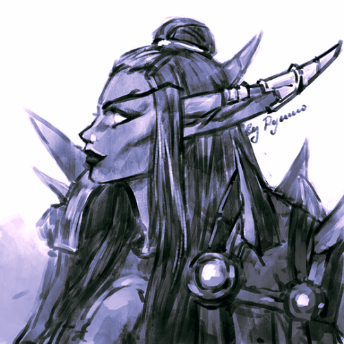 neryumo: Nightborne and Night Elves sketch portraits I did for Patreon. | Ko-fi | Patreon | DeviantA