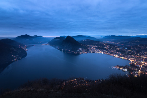 two hours above Lugano, Switzerland