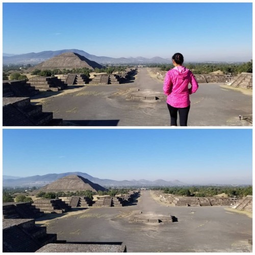 Calzada de los muertos - Principal avenida en la cuidad de Teotihuacan. Mide unos 40 metros de ancho