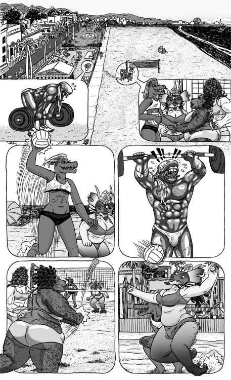 The newest addition to the Junqueland erotic monster comic series! This fitness themed issue is the 