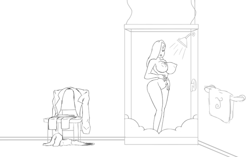 gewd-boi: thunderfoxjt:  an animation commission by @gollyollyoxenfree   A steamy & sexy shower scene of Jessica Rabbit, but with a surprising twist in the end. Based on a Fido Dido CBS staruday morning bumper I used to watch as a kid back in the