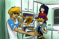 Chucknart:   When Kaiba Isn’t Home   Cuz You Know His Bougie Ass Would Have Double
