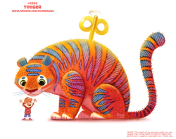 cryptid-creations: Daily Paint 2386. Toyger