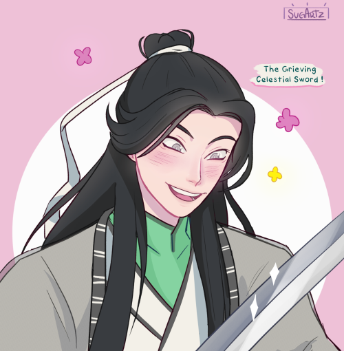 “Ah-Qiao, who are you showing this long face to?" 