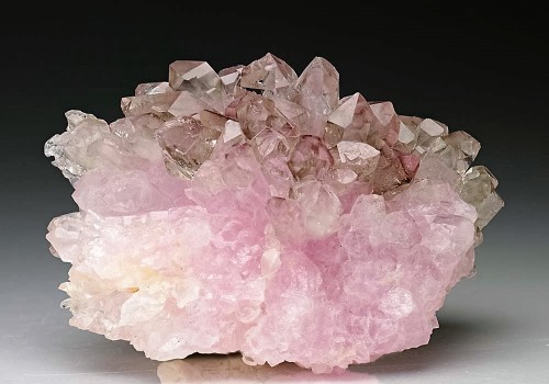 Rose Quartz And Smoky Quartz - Barra De Salinas, Coronel Murta, Jequitinhonha Valley, Minas Gerais, Brazil