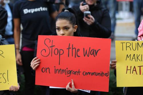 fuckyeahmarxismleninism:New York: Emergency Protest – Communities United to Confront Donald Trump at