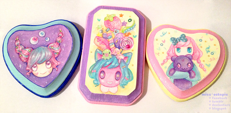 miss-octopie:  ♥ Octopie Acrylic compilation ♥ Most are available as prints