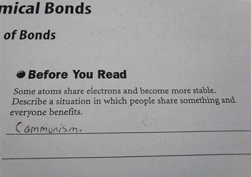 Fantastic school test answers! adult photos