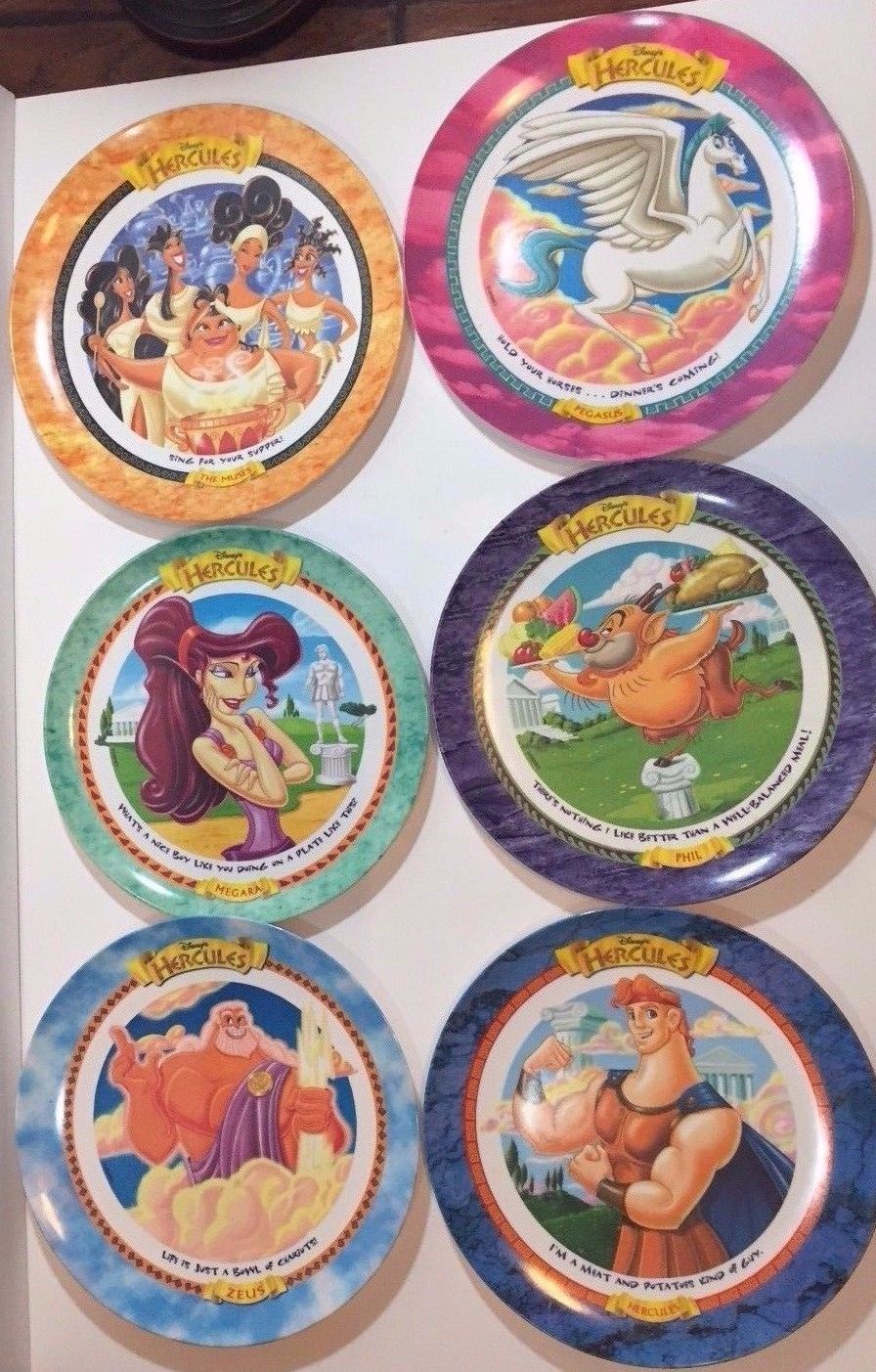throwbackblr: McDonalds Hercules Plates (1997)