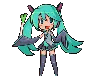 dancing pixel miku