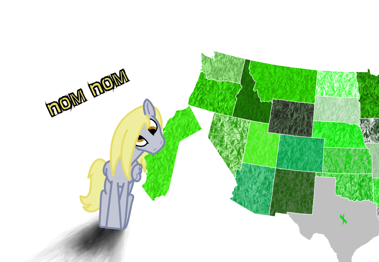ask-the-derp:  taste great needs more salt  Derpy, states are not muffins :|