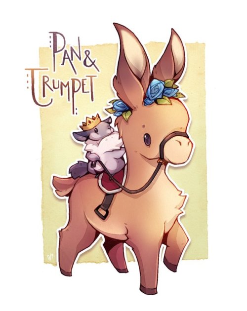 Blessing your feed with some good friends, Pan & Trumpet <3