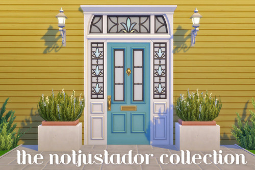 The Notjustador CollectionHey folks! I love some fancy front doors, so this is a set of all 6 doors 