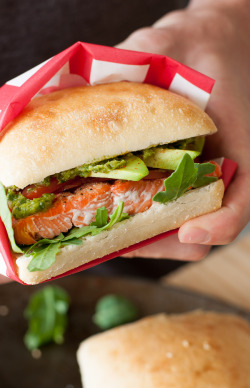 craving-nomz:  Grilled Salmon Sandwiches 