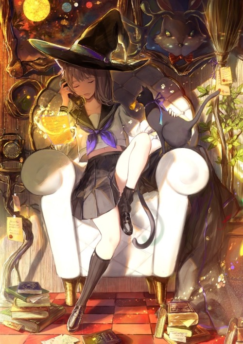 lizzies-cafe-2002:  黒耳魔女の相談所 | ほーじろ＠お仕事募集中 [pixiv] https://www.pixiv.net/member_illust.php?mode=medium&illust_id=67557361