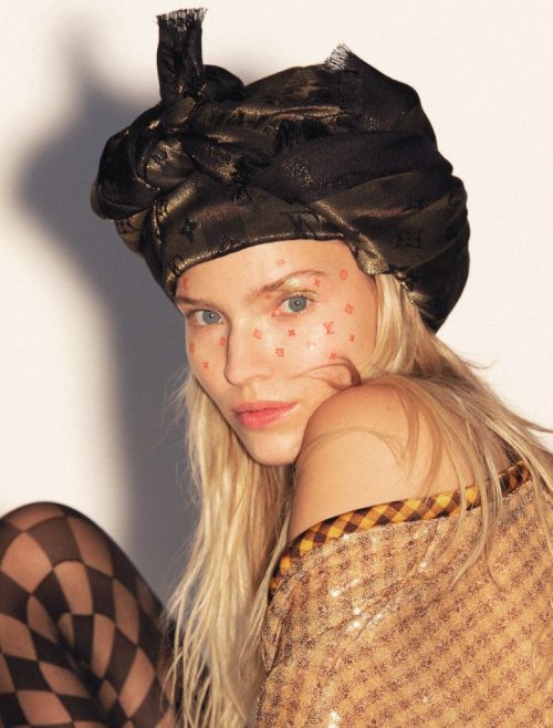 Sasha Luss in Numéro Magazine February 2020 photographed by Hans Feurer