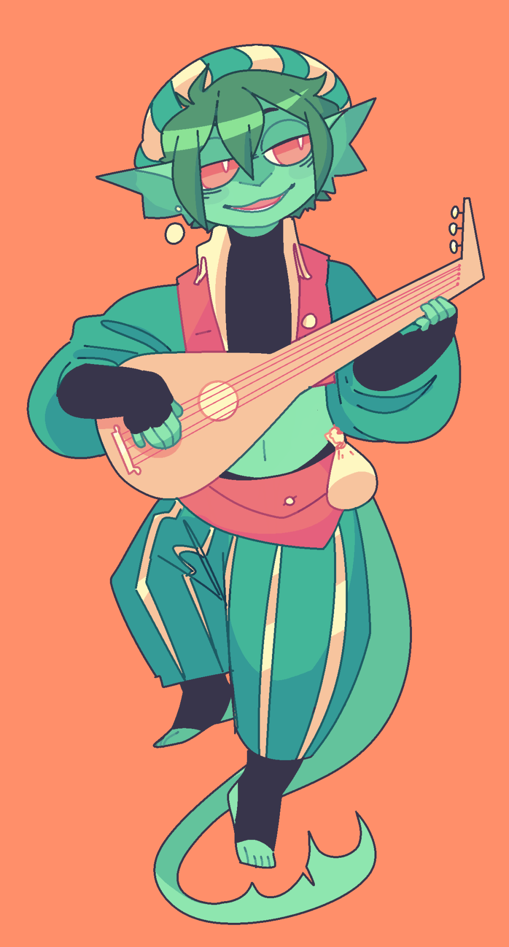 peabug:i made an undine bard for a pathfinder campaign w/ some pals! his name is