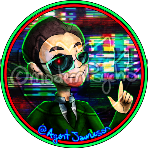 A commission for my buddy Jameson (@machinesimp) of his character Agent Jameson