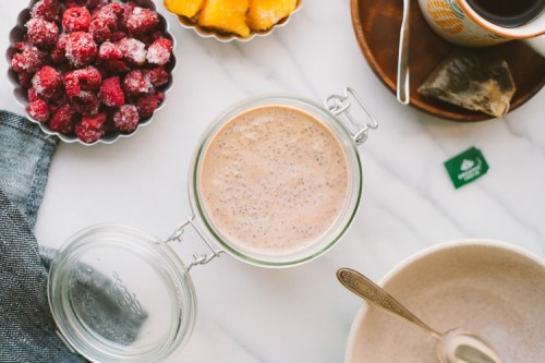 sweetoothgirl:    creamy, dreamy chia pudding for breakfast  