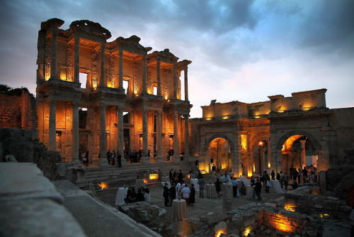 historyofartdaily:The Library of Celsusis, 114–117 A.D., in Ephesus (now Turkey), so