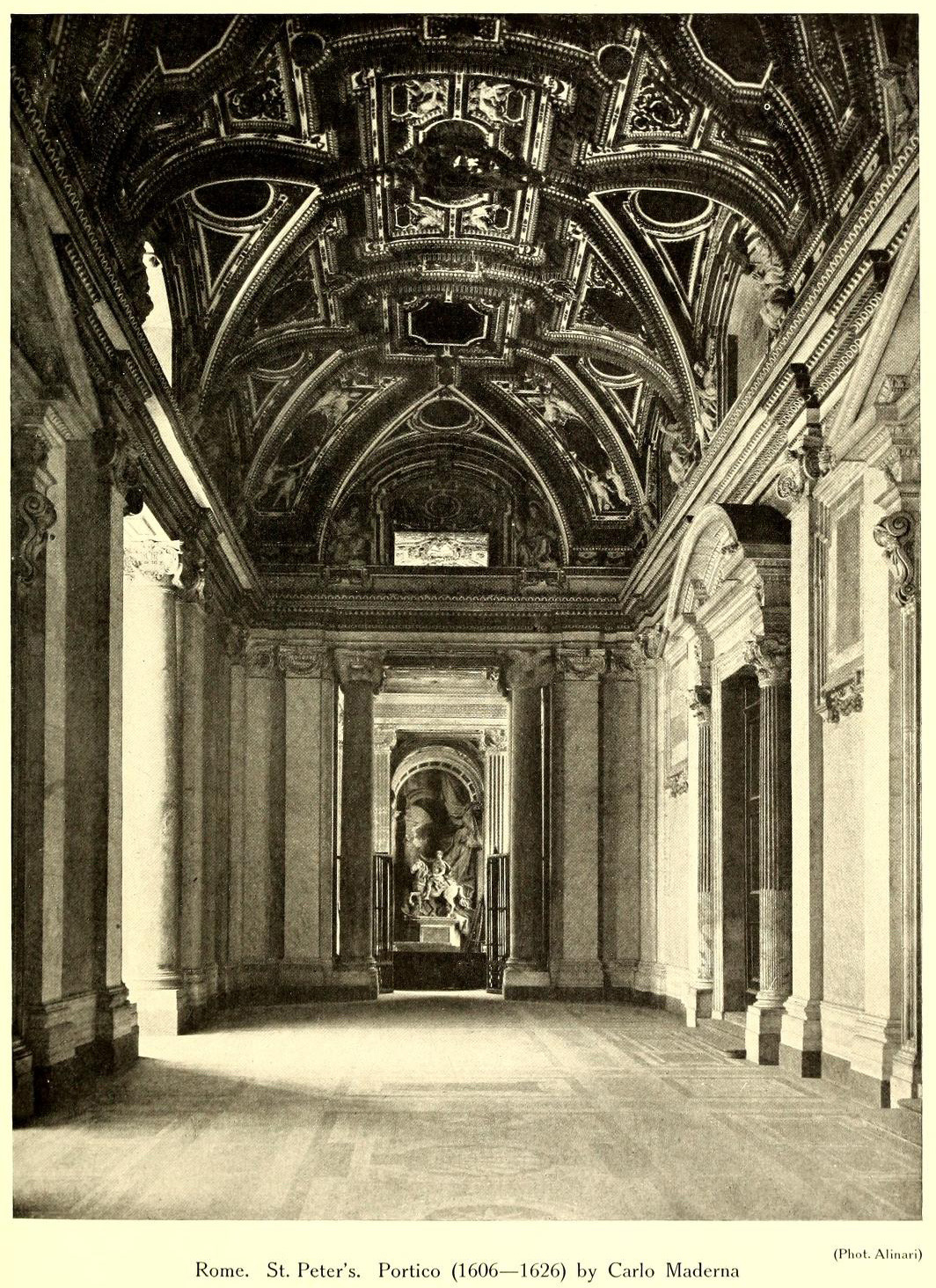 Maderna’s Portico inside St. Peter’s, Vatican City