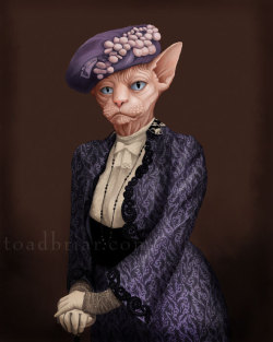 laughingsquid:  Houndton Tabby, Portraits of ‘Downton Abbey’ Characters as Cats and Dogs