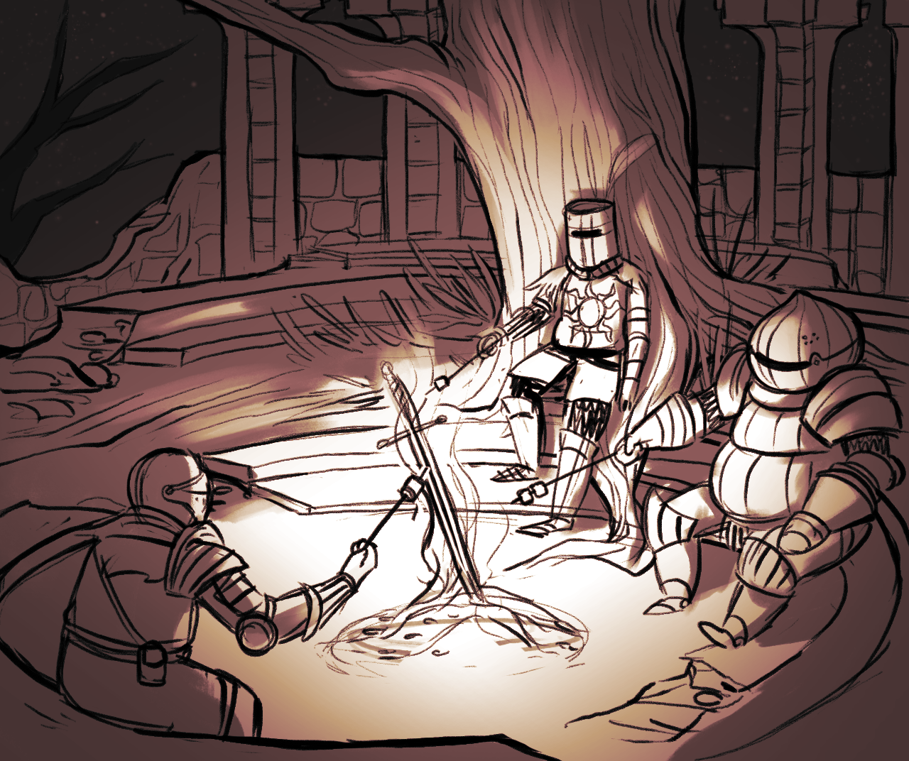 b-rekks:  dark souls au where no one dies and everyone has a good time together at