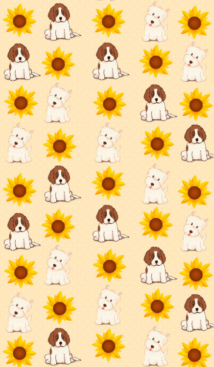 dayanafrias01:  Girasoles 🌻+ Perros 🐶