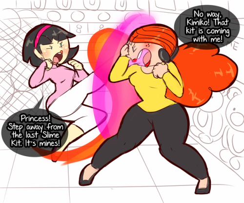 princesscallyie:    Anonymous said: Though generally pretty chill and sweet as a mama, would Prinny still cut a bitch during Christmas shopping if it’s over a toy her kids want?   Oh yeah, she’s always down for a quick showdown. Though I also like