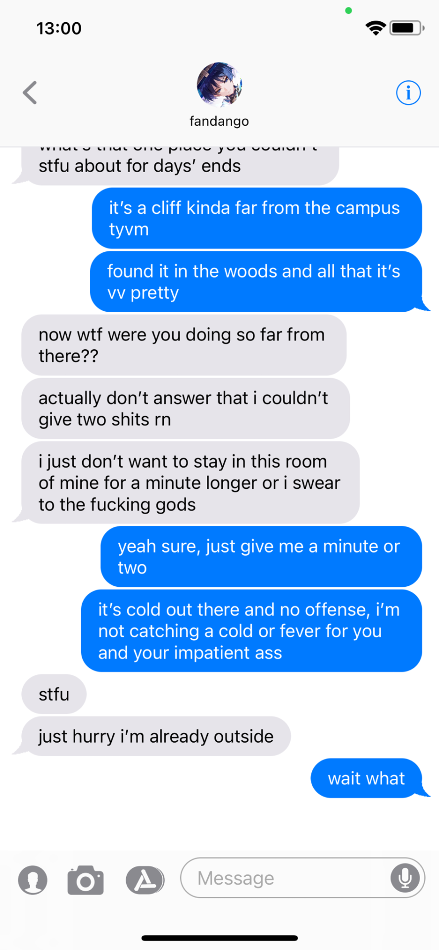 Texts. Late Nights.
