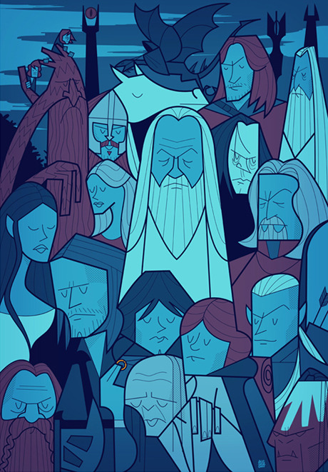 creative-curiosity-design:  Lord of the Rings - Ale Giorgini