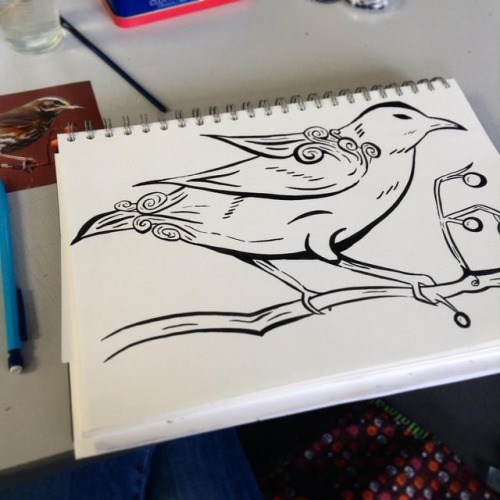 Another Okami Birb!! Not Sure Why, But I Love Drawing Birds In The Okami Art Style... I Think It Could