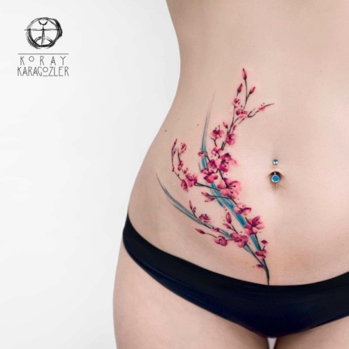 tattoos-org: Cherry Blossom Tattoo Artist: KORAY • KARAGÖZLER •Tattoo Artist •Designer •Antalya - Tu