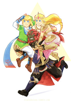 frantabulosa:  The triforce is finally together I’m so happy~! 