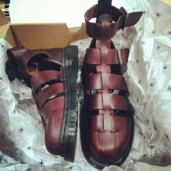 Got these badass #drmarten #gladiator #sandals