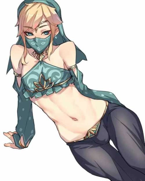 lilykittytrap: I’m in love In the new Zelda game, link has to wear a Gerudo outfit as part of a main