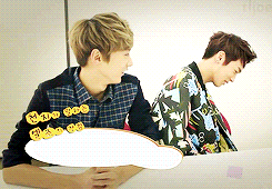 tljoe:  10/100 random post - chanhee complimenting byung while he's uhhhmm embarassed~    