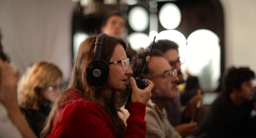 Lucrecia Martel in “Años Luz”, directed by Manuel Abramovich, 2017.