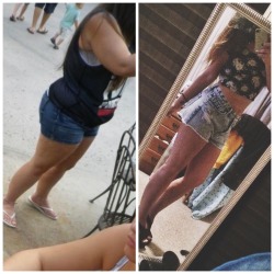 vodkaisnice:  I honestly have been feeling so fat lately and I was looking through old pictures and came across the one on the left, and I realize I have totally forgotten how big I actually was. I hope one day I’ll stop thinking I’m this like whale