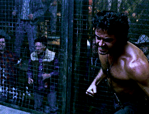 HUGH JACKMAN AS LOGAN — X-Men (2000) Dir. Bryan Singer