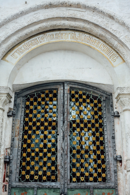 Portals of churches in Suzdal and Vladimir, Russia