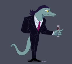 kabuki-akuma:Potential Disney Villain. The Sly lizard man.