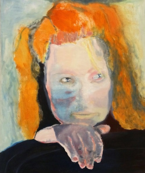 huariqueje:  Evil is Banal   -     Marlene Dumas,1984 .  South African-Dutch,b.1953-   Oil on canvas